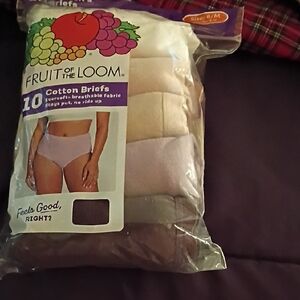 Fruit of the Loom Ladie's Cotton Briefs Multipack - Neutral Colors